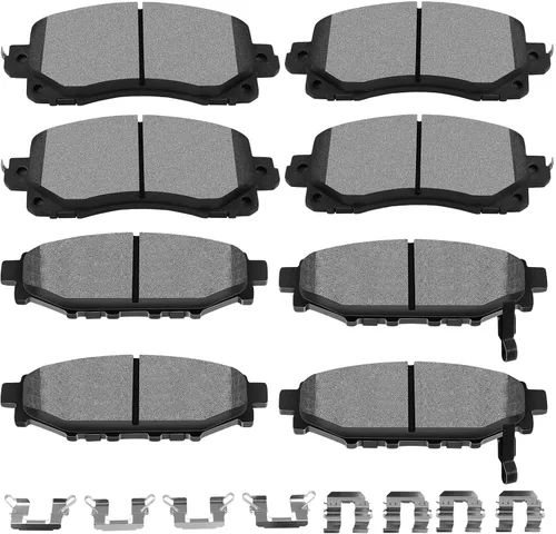 Miniatura 23 de SCITOO D815 D905 Juego de pastillas de freno de cerámica delanteras y traseras para INFINITI G35 2003-2005, para Nissan 350Z 2003-2005 para Altima
