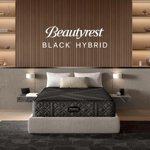 Miniatura 9 de Beautyrest Black Series One Firm - Colchón híbrido individual XL de 12.5 pulgadas, tecnología de enfriamiento, comodidad de contorno, soporte