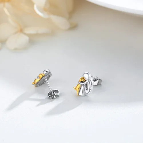Miniatura 7 de Hypoallergenic Dog Earrings 925 Sterling Silver Cute Animal Dog Stud Earrings Dog Jewelry Gifts for Women Girls Pet Lover