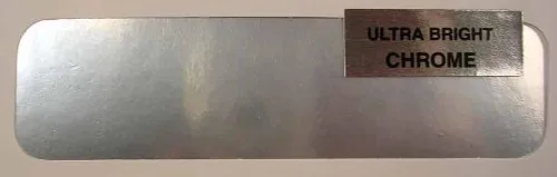 Hoja fina Co 007 6x11 Lámina cromada ultra brillante