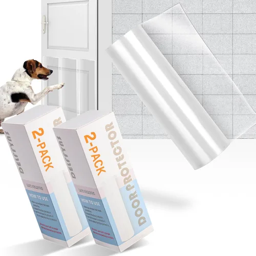 Miniatura 8 de Protector de arañazos de puerta contra arañazos de perros, 200 x 8.3 pulgadas, protector de arañazos para puerta de perro, cinta disuasoria ultra