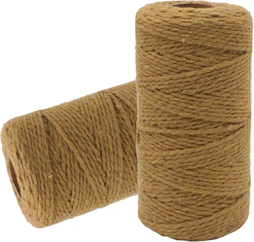 Miniatura 6 de Cuerda de algodón para panaderos: cuerda de pan púrpura claro de 0.079 in, cuerda de 656 pies para envolver regalos 06 Púrpura Claro