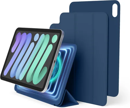 elago Funda para iPad mini A17 Pro, 6ª generación, funda para iPad con fijación magnética a materiales metálicos, compatible con Apple iPad Pencil y