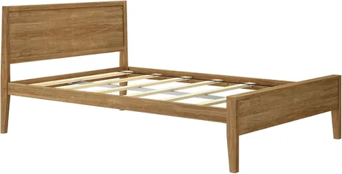 Miniatura 3 de Max & Lily Cama Full, Marco de Cama Full de Madera Maciza con Cabecera de Panel, Cama Full para Niños con Soporte de Listones de Madera, No Necesita