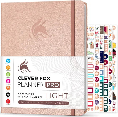 Miniatura 33 de Clever Fox Planner PRO – Planificador de vida semanal y mensual para aumentar la productividad, el manejo del tiempo y alcanzar tus objetivos, 8.5 x