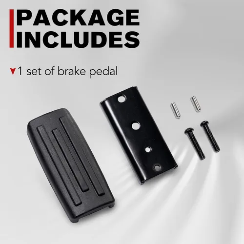Miniatura 6 de AUPOWER Pedal de freno más grande para Can Am Ryker 600 900 todos los modelos, reposapiés de freno extendido, accesorios para estribos, color negro