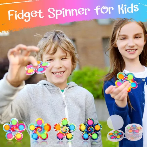 Miniatura 5 de Gigilli - Juguetes para ansiedad giratorios con burbujas simples, juguete sensorial de presionar burbujas para alivio del estrés, TDAH y ansiedad