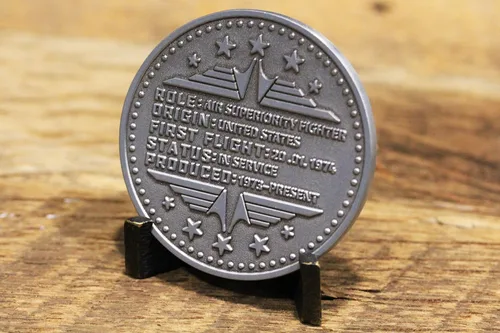 Miniatura 5 de ¡Moneda militar F-16 Fighting Falcon Challenge! Fighter Jet Military Coin, moneda personalizada de avión de avión! Diseñado por veteranos militares!