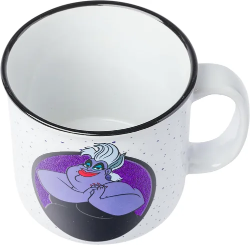 Miniatura 3 de Silver Buffalo - Taza grande de cerámica de Disney Villanos La Sirenita Ursula Almas Pobres Desafortunadas Glitter Camper, 20 onzas Úrsula Pobres