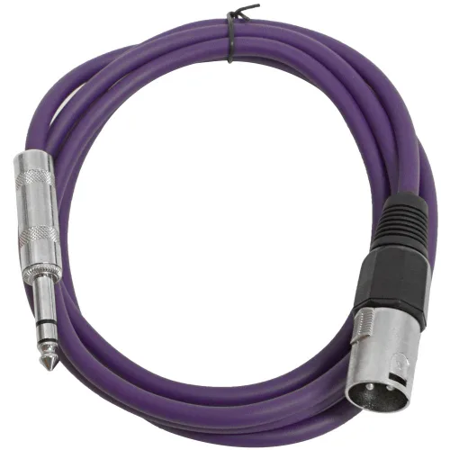 Miniatura 27 de Seismic Audio - SATRXL-M2 - Cable de conexión XLR negro de 2 pies macho a 1/4" TRS