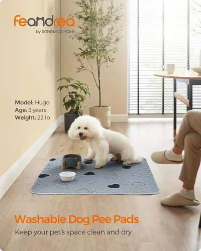 Miniatura 2 de Feandrea Almohadillas lavables para orina de perro, paquete de 2, almohadillas reutilizables para perros, 36 x 34 pulgadas, M, almohadillas