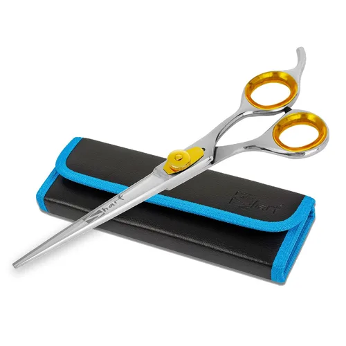 Miniatura 10 de SHARF Gold Touch Barber - Tijeras de peluquería de acero inoxidable japonés 440c de 6.5 pulgadas, tijeras de peluquero profesionales para hombres