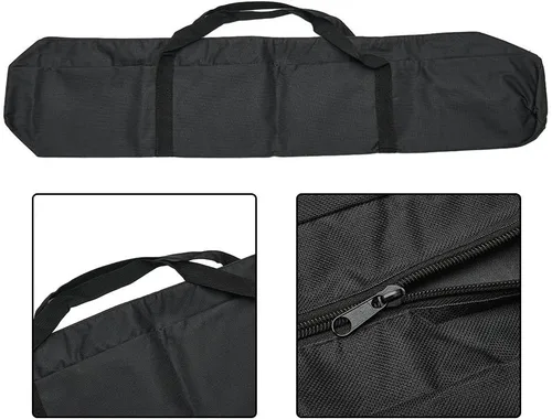 Miniatura 3 de Bolsa de transporte para equipos de fotografía, 31.5-59.1 in, estuche de almacenamiento de nailon para micrófono, trípode, paraguas ligero