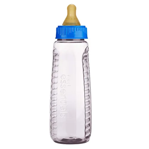 NUK - Botella Gerber First Essentials Clearview en varios colores con pezón de látex, 9 onzas Transparente