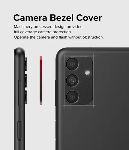 Miniatura 6 de Ringke Estilo de cámara compatible con Samsung Galaxy A13 5G protector de lente de cámara, marco de aluminio resistente adhesivo - negro