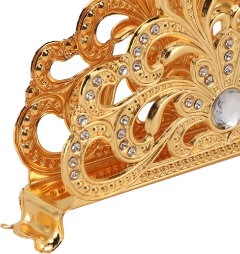 Miniatura 9 de Servilletero de metal dorado, dispensador de pañuelos, organizador de servilletas de mesa para cocina, restaurante, cena, fiesta, decoración de mesa