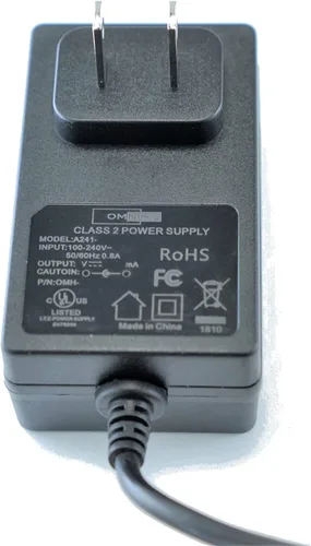 Miniatura 3 de [Listado UL] OMNIHIL - Adaptador AC/DC de 8 pies de largo compatible con máquina de taladro de uñas Melody Susie Belle DR-2036 MS-2019