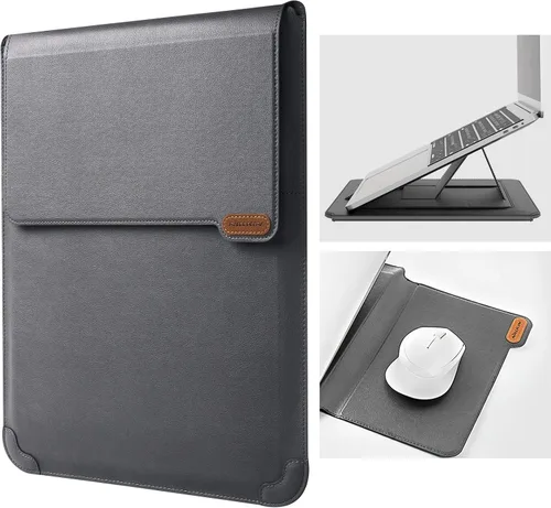 Miniatura 9 de Nillkin Funda para laptop de 15.6 pulgadas, funda para MacBook con soporte ajustable y alfombrilla para mouse, 2 modos de soporte, funda para laptop