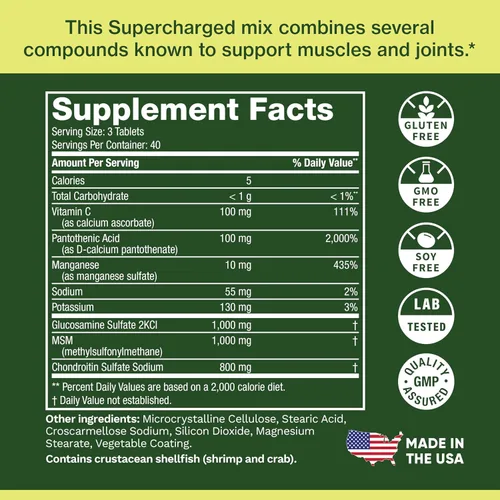Miniatura 7 de Life's Fortune Triple Strength Glucosamax - Suplemento de glucosamina premium, condroitina y MSM de 1000 mg con vitamina C para comodidad