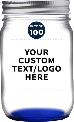 Miniatura 10 de DISCOUNT PROMOS Tarros de vidrio decorativos personalizados de 12 onzas, juego de 50 unidades, tarros de vidrio para avena durante la noche, dulces