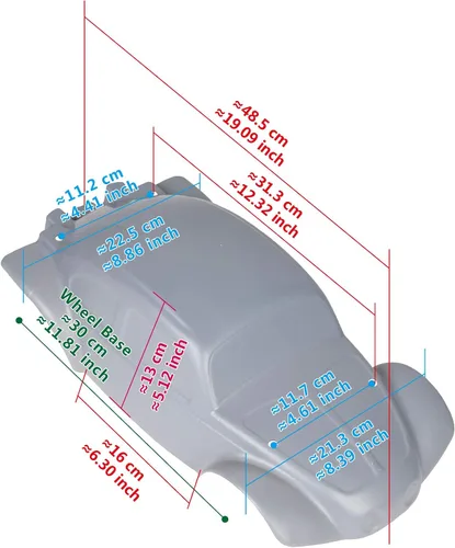 Miniatura 5 de SummitLink Cuerpo personalizado verde fangoso sobre negro compatible con 1/10 Slash 4x4 VXL 2WD Slayer RC coche o camión (camión no incluido)