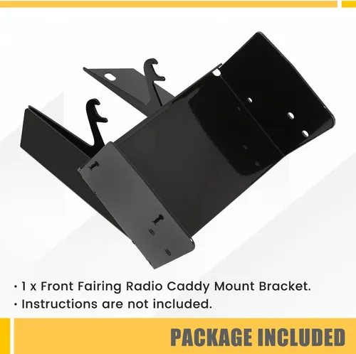 Miniatura 7 de KUAFU Soporte de montaje para radio de carenado delantero compatible con Harley Touring Road Glide FLTR 1998-2013 Reemplazo para 7708-98, 77078-98
