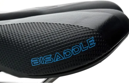 Miniatura 4 de BiSaddle SRT 2.0 - Sillín de bicicleta ajustable sin nariz con rieles de titanio, ajuste personalizado, cómodo, negro con detalles grises