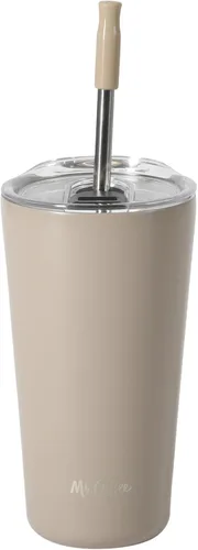 Miniatura 7 de Mr. Coffee Java Quest - Vaso térmico de acero inoxidable de doble pared de 16 onzas con tapa y popote reutilizable, con aislamiento térmico