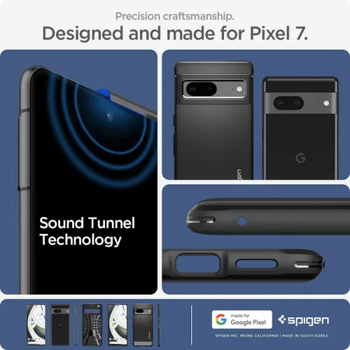 Miniatura 7 de Spigen Rugged Armor - Funda compatible con Google Pixel 7, color negro mate