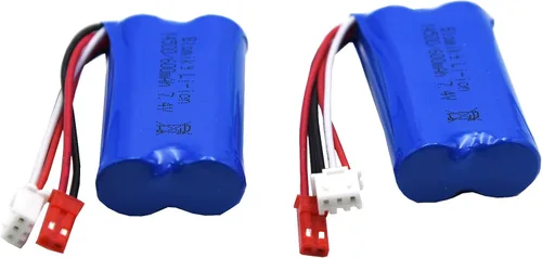 Miniatura 6 de Blomiky Batería recargable de iones de litio de 7.4V 2S 600mAh con enchufe JST y cable adecuado para algunos coches RC camiones vehículos