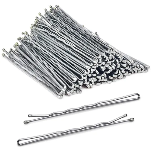 Miniatura 10 de MORGLES 120 horquillas jumbo Bobby para mujeres y niñas, pasadores grandes negros de 2.75 pulgadas con caja
