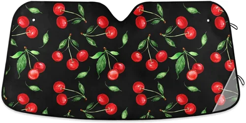 Miniatura 35 de Parasol plegable para parabrisas de automóvil, diseño de ojos rojos aterradores, contra rayos UV, parasol para mantener tu vehículo fresco