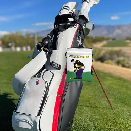 Miniatura 8 de montela golf Bolsa para objetos de valor, Bolsa para bolsa de golf con cordones Bolsa para tees de golf de cuero Bolsas para tees de golf