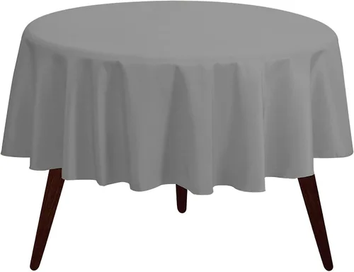 Miniatura 112 de Pomp Mantel Premium de Poliéster de 60" x 84" en Color Amarillo Plátano Tela Fácil de Cuidar, Resistente a Arrugas y Manchas Para Mesa Banana