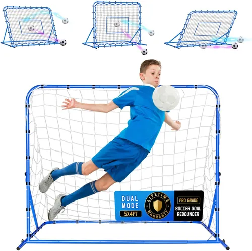 Soccer Baseball Rebounder Net, Soccer Goal Net, Volleyball Softball Rebound Pitchback Net Quick-Switch Angle Training for Control, Passing Practice,