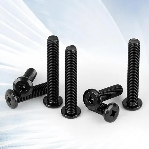 Miniatura 6 de M4-0.7 x 8 mm Tornillos de cabeza plana para muebles, pernos de acero inoxidable 304 con acabado negro, rosca completa, 50 piezas