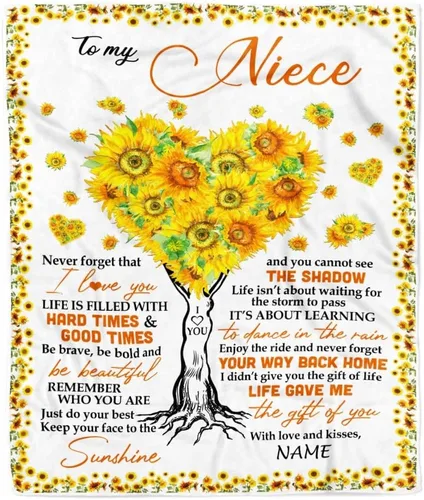 Miniatura 11 de Manta personalizada con texto en inglés «To My Niece», de Aunt Auntie Uncle Always Remember How Much I Love You Moon Butterfly Birthday Christmas