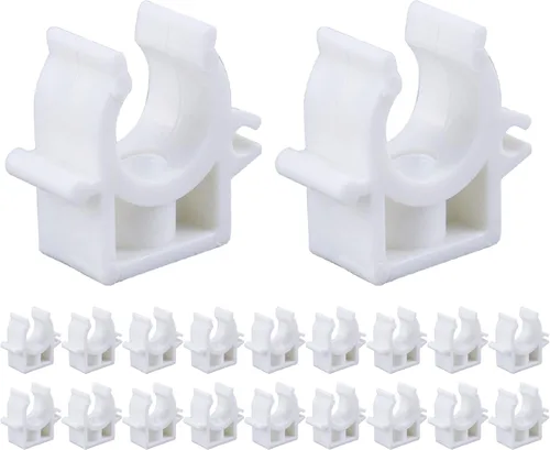 Miniatura 16 de Pinzas de tubo PEX de 1 pulgada, paquete de 20 perchas de tubo de 0.98 pulgadas (0.984 in), abrazaderas de tubo PEX, soporte de tubería de PVC