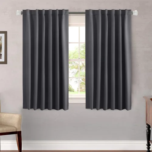 Miniatura 199 de H.VERSAILTEX Cortinas opacas con aislamiento térmico, paneles de tratamiento de ventana, cortinas opacas para oscurecer la habitación, cortinas Gris
