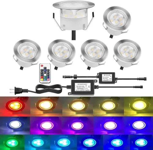 Miniatura 38 de lámpara LED decorativa de bajo voltaje de 1 vatio, impermeable, para exteriores, patio, jardín, escaleras Blanco cálido