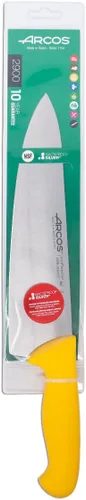 Miniatura 6 de Arcos Cuchillo de chef de acero inoxidable de 10 pulgadas. Cuchillo de cocina profesional multiusos para cortar y limpiar verduras. Mango ergonómico