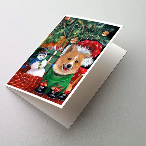 Miniatura 240 de Caroline's Treasures PPP3013GCA7P - Tarjetas de felicitación y sobres para mascotas de Basset Hound Teacher, paquete de 8 tarjetas en blanco