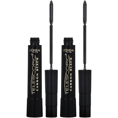 Miniatura 14 de L'Oreal Paris - Máscara de alargamiento de pestañas, maquillaje telescópico original, con cepillo de doble precisión para separar pestañas, lavable
