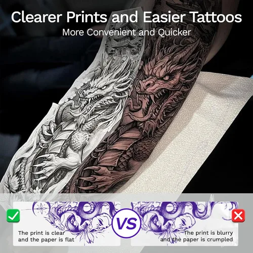 Miniatura 4 de Máquina impresora de plantillas de tatuajes, impresora Bluetooth inalámbrica térmica portátil mejorada 2026 para artistas de tatuajes