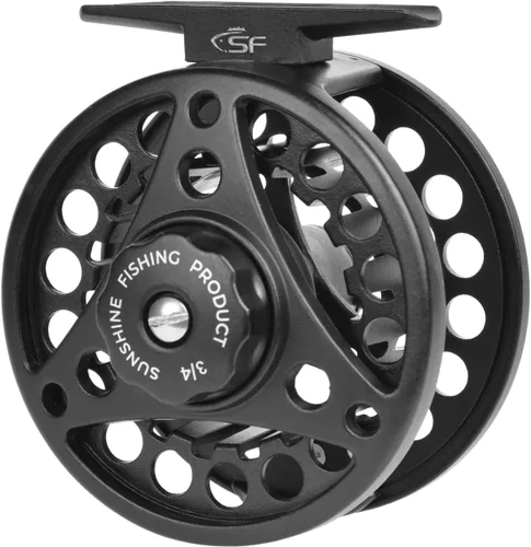 Miniatura 10 de SF SF-001 Carrete de pesca con mosca de arbor grande con cuerpo de aleación de aluminio 3/4wt 5/6wt 7/8wt Carrete de pesca con mosca precargado MB
