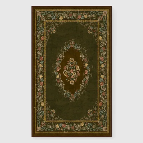 Miniatura 3 de RYB HOME Alfombra lavable para sala de estar, alfombra grande de 8 x 10 pies que no se desprende para dormitorio, alfombra de lana sintética ultra