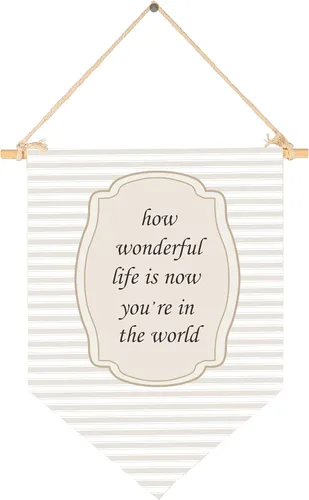 Miniatura 77 de Twinkle Twinkle Little Star - Bandera colgante de lona para pared, regalo para bebé, niños, guardería, habitación de niños, sala de juegos, pancarta