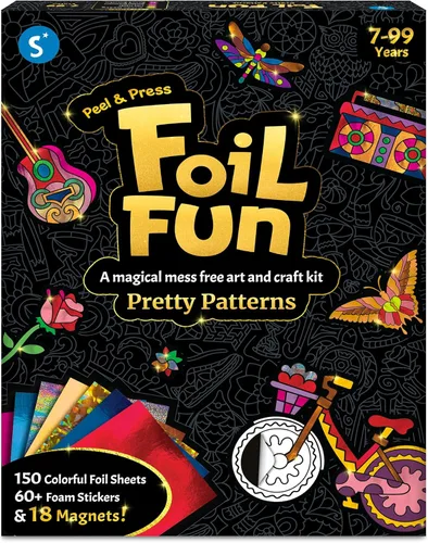 Miniatura 12 de Skillmatics Foil Fun - Vestirse, Arte sin Desorden para Niños, Kits de Manualidades y Suministros, Actividad Creativa DIY, Juguetes de Viaje