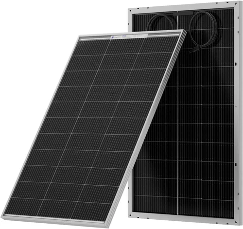 ECO-WORTHY Panel solar tipo N de 100 W, panel solar de 12 V y 100 vatios con módulo fotovoltaico monocristalino de 25 % de eficiencia, paneles