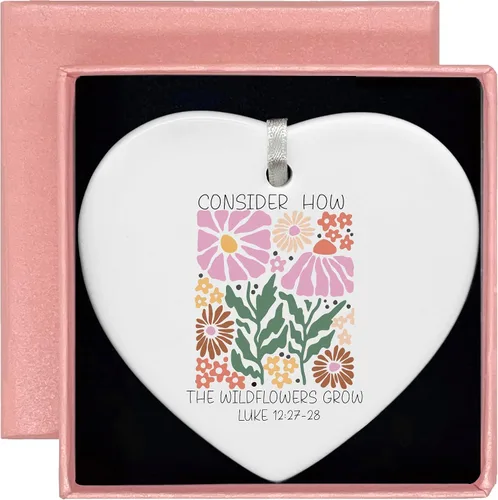 Miniatura 39 de Adorno Colgante Navideño en Forma de Corazón - Felicitaciones por la Nueva Casa, Regalo para Nuevo Propietario - Adorno para la Casa de Compradores